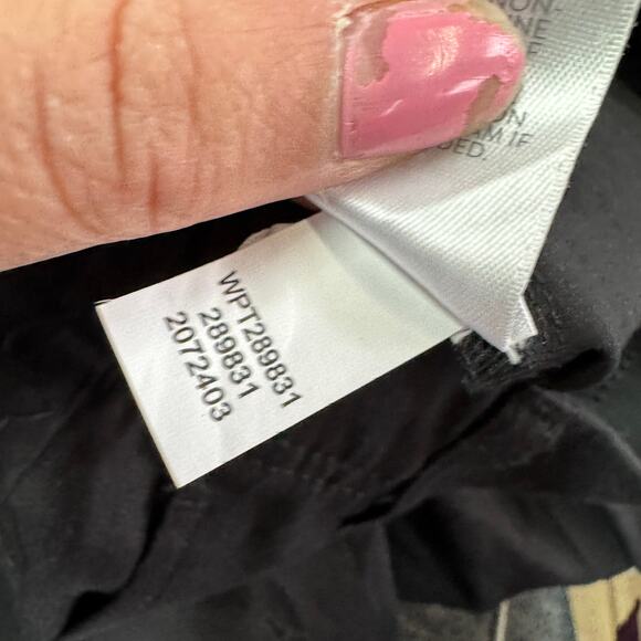 J.Jill Pants Womens X Small Black Pintucked Stretch Slim Leg Linen Blend - Picture 7 of 10